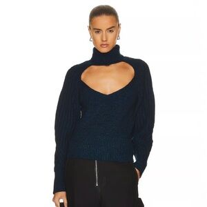 IRO Murane Turtleneck Keyhole Sweater